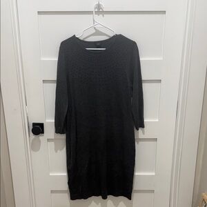 Ann Taylor Gray Sweater Dress